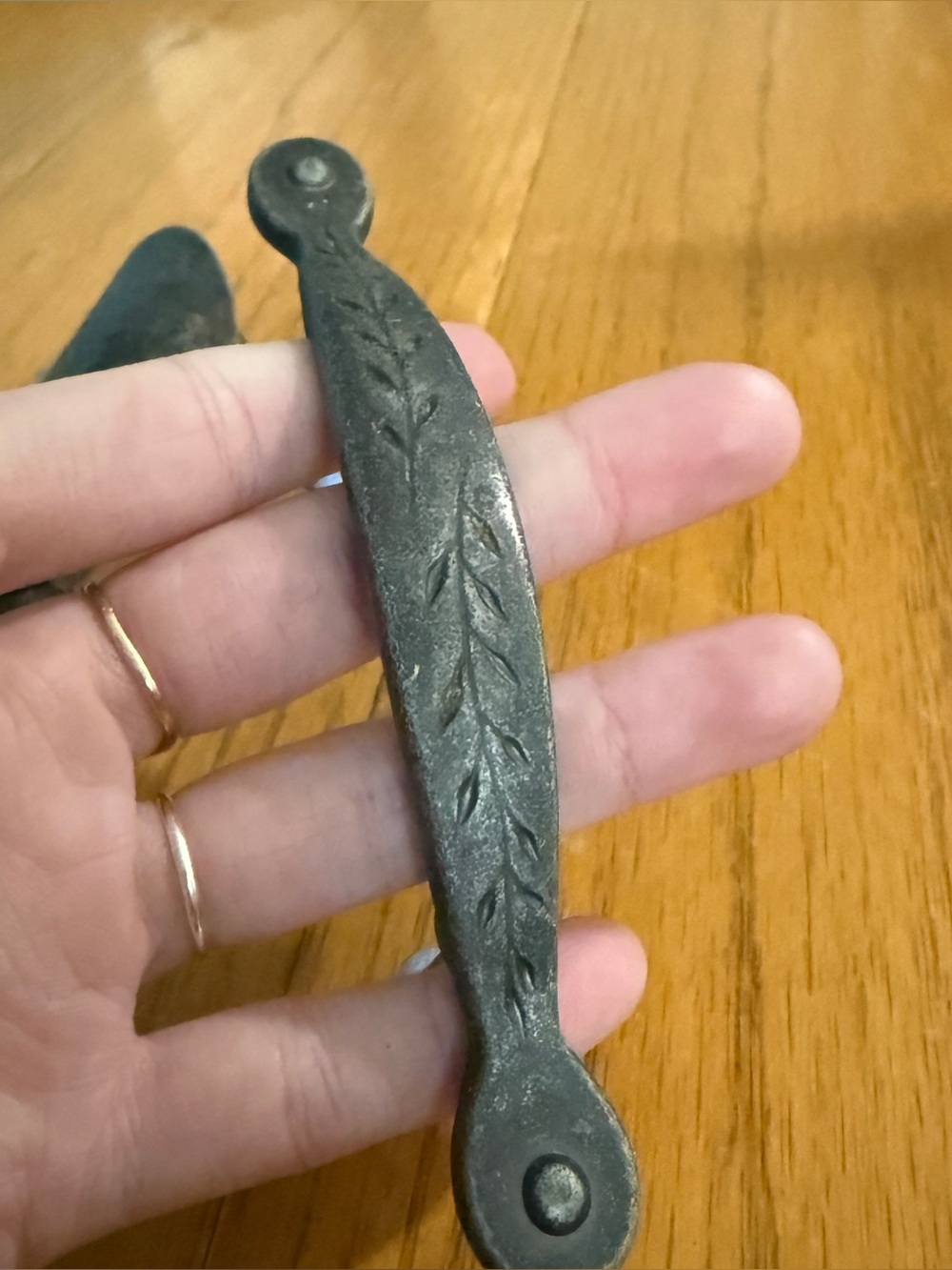 Amerock Natures Splendor Pewter Cabinet Bow Handle 3”